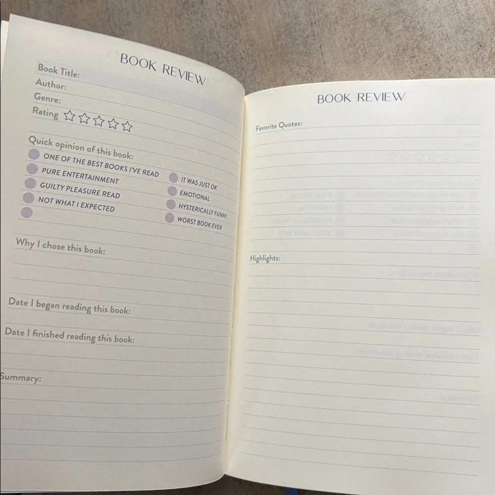 Book Lover's Journal NWT